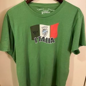 Blue Marlin original Italian soccer championship flag t shirt mens size large